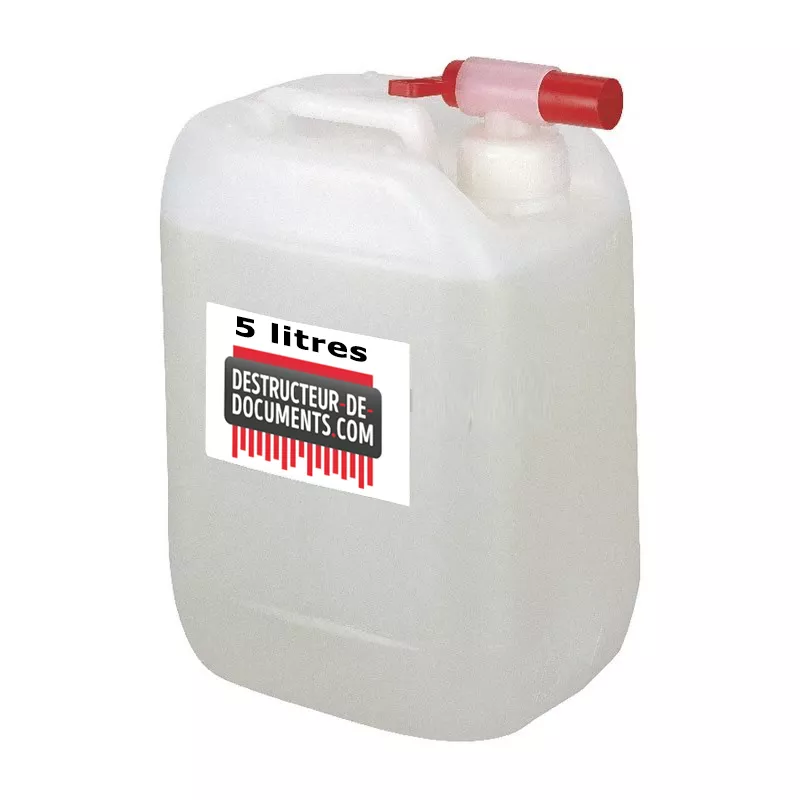 Huile de lubrification pour destructeur de documents 5 litres