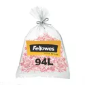 Lot de 50 sacs plastique pour destructeur de papier FELLOWES 94 litres (référence 36056)