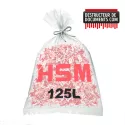 Lots de 10 sacs plastique pour destructeur de papier HSM 125 litres Référence (1330995100)