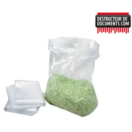 Sacs de collecte pour destructeur de papier HSM 125 litres lot de 10
