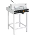 IDEAL 4315 sur stand métallique - Massicot électrique professionnel sur pied