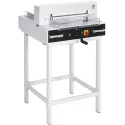 IDEAL 4350 sur stand métallique - Massicot électrique professionnel sur stand en métal