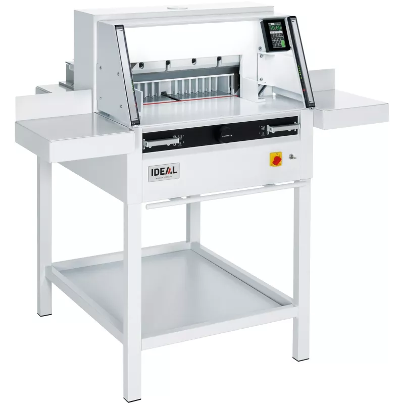 IDEAL 4860 équipé de tables latérales pour soutenir les documents