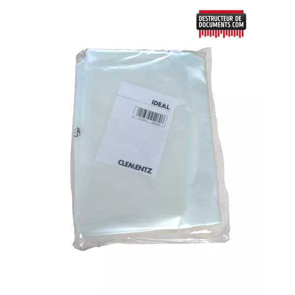 Sacs plastique pour destructeur de papier IDEAL lot 100