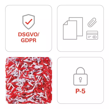 Destructeur papier HSM Securio B32 1.9 x 15 mm P5