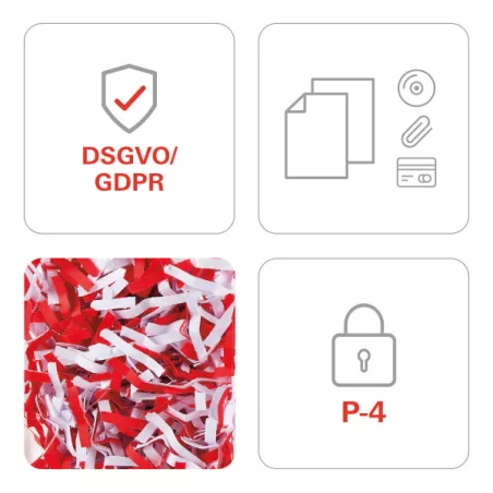 HSM Securio B32 destructeur de papier P4 4.5 x 30 mm