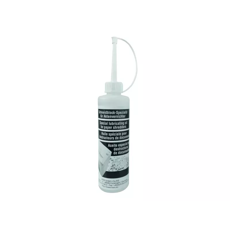 Flacon d'huile pour broyeur papier