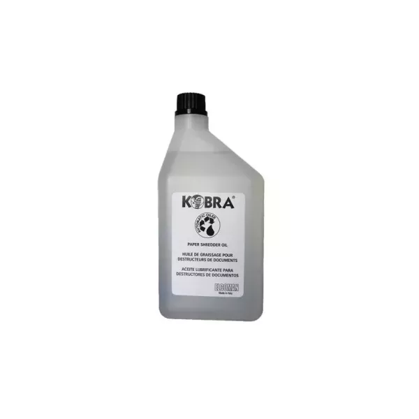 Bidon d’huile de lubrification KOBRA 1L pour destructeur de papier