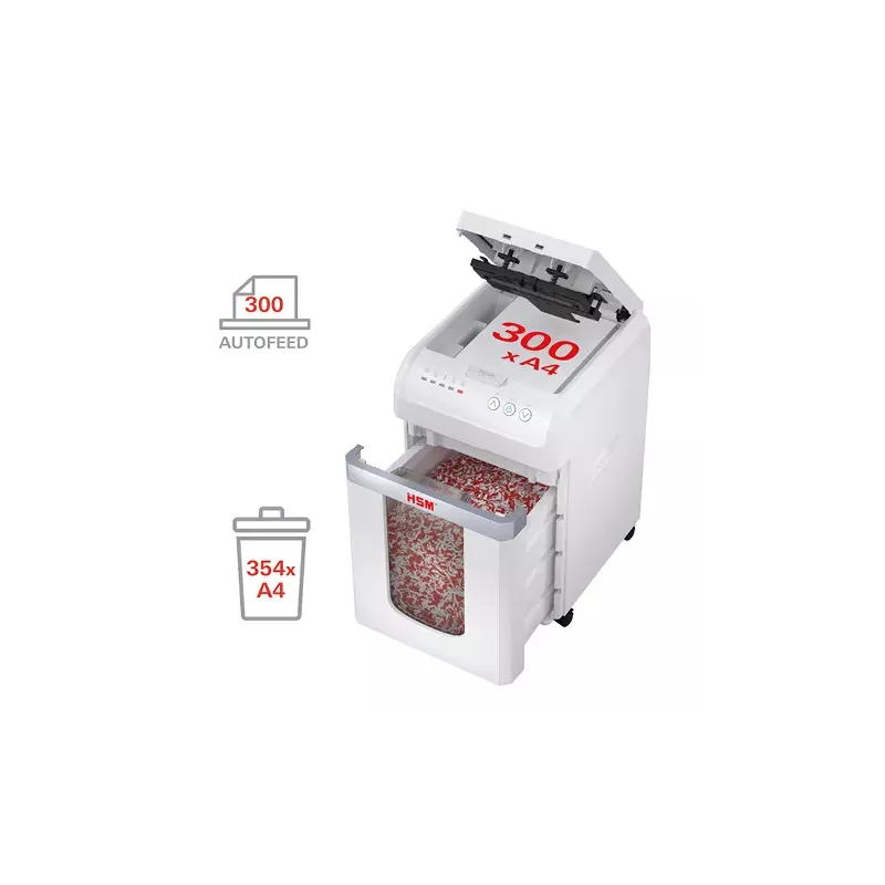 HSM Shredstar Autofeed X300 P-4 | 300 feuilles
