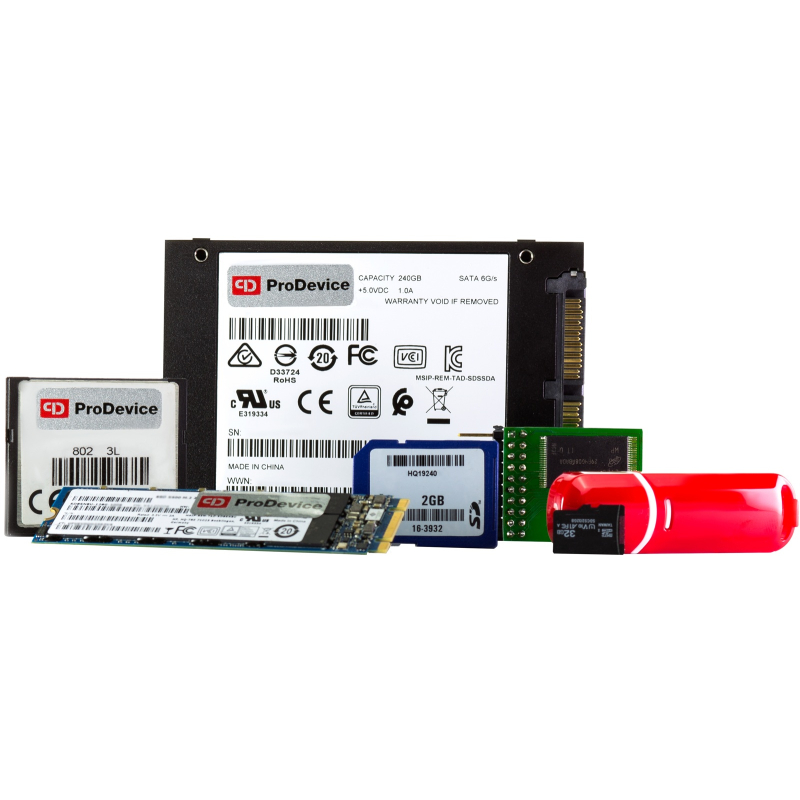 ProDevice T1000 — destruction des mémoires flash — photo constructeur