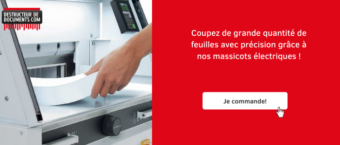 Découvrir une sélection de massicots professionnels pour coupe papier