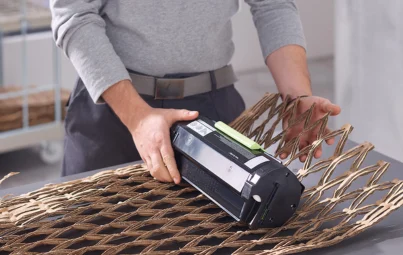 Carton matelassé utilisé pour protéger un produit dans son emballage