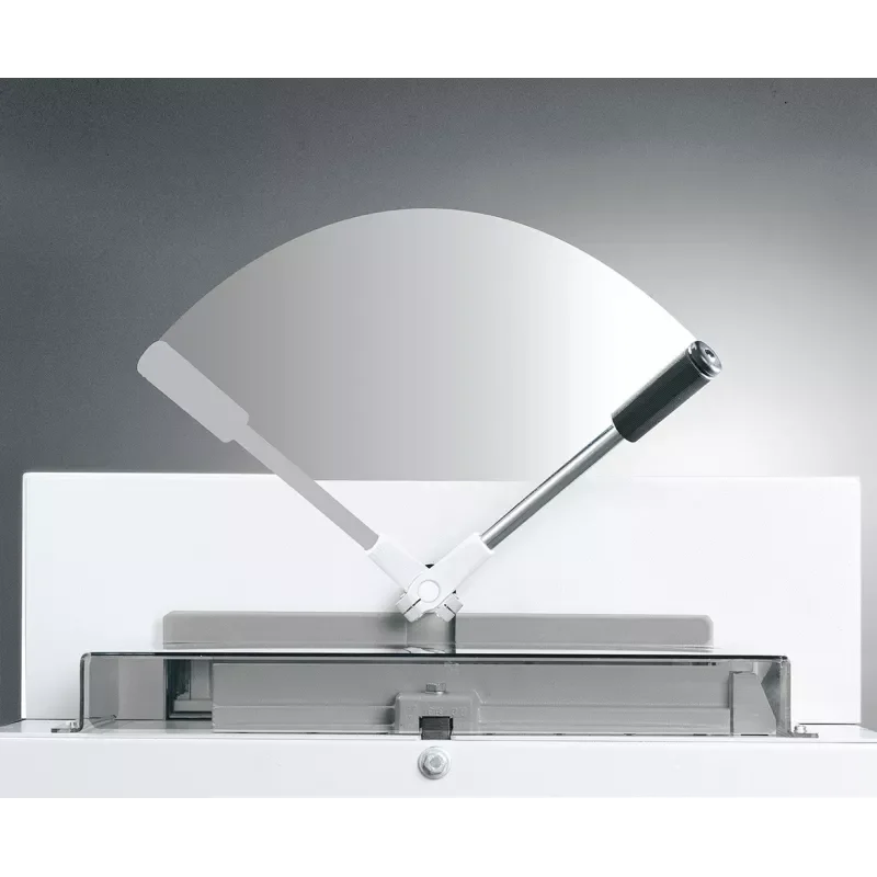 Levier et carter transparent du massicot manuel IDEAL 4305.