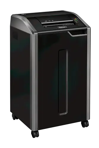 Vue latérale du destructeur de documents Fellowes POWERSHRED 425 I