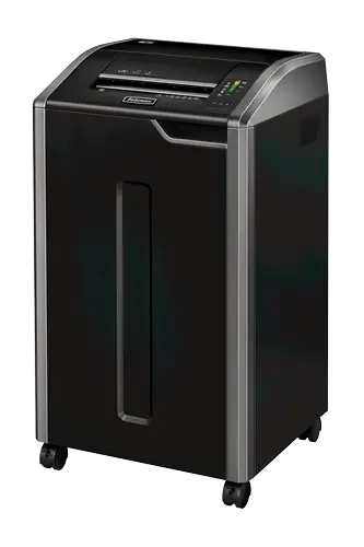 Vue trois quarts du destructeur de documents Fellowes POWERSHRED 425 I