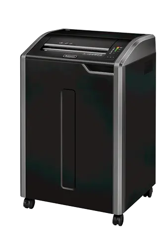 Vue trois quarts du destructeur de documents Fellowes POWERSHRED 485 I