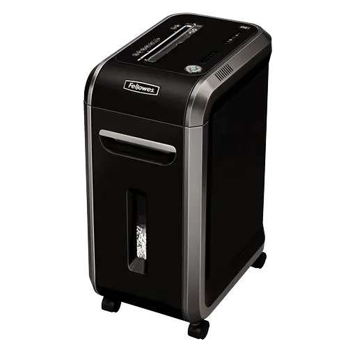 Vue trois quarts du destructeur de documents Fellowes POWERSHRED 99 CI