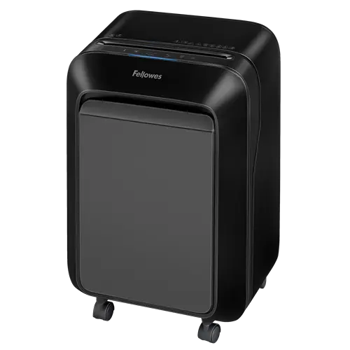 Vue trois quarts du destructeur de documents Fellowes Powershred LX 210