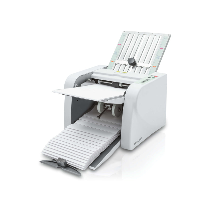 Plieuse de papier IDEAL 8306 sur fond blanc