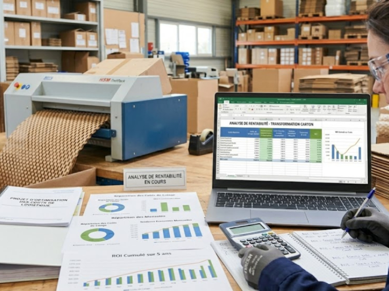Calculer la rentabilité d’un matelasseur de carton