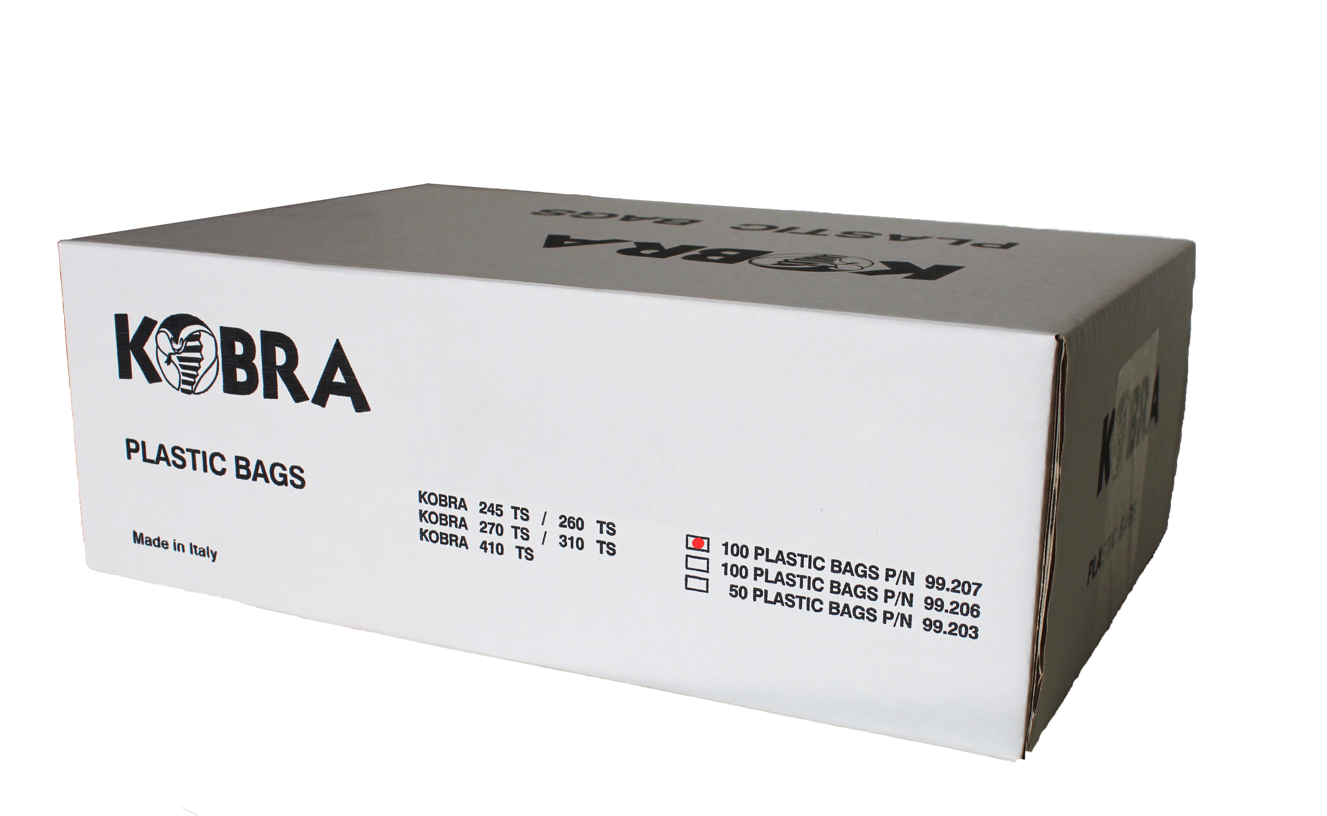 Photo du fabricant : Kobra sacs plastique 99.207, lot de 100, pour 245/260 TS